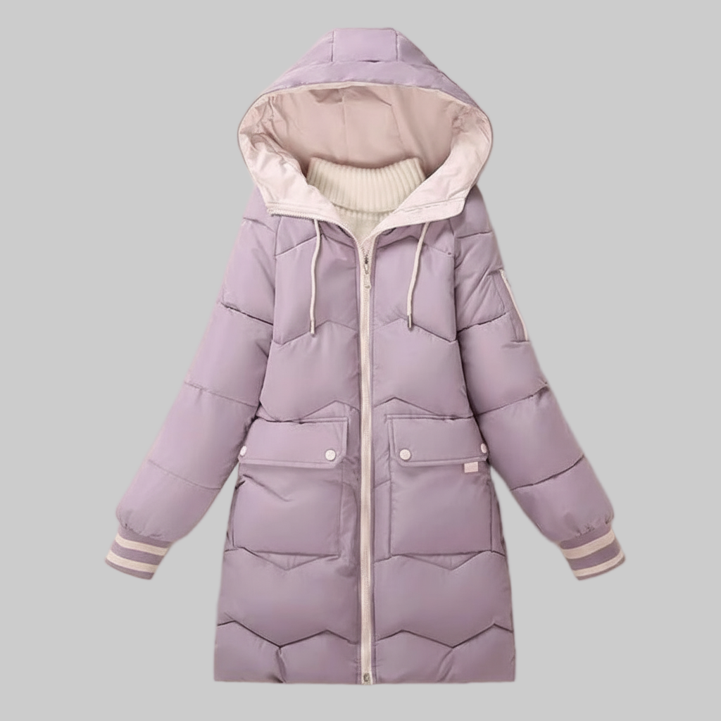 Chaqueta De Invierno Con Corte Funcional Para Mujer | Ideal Para La Temporada Fría