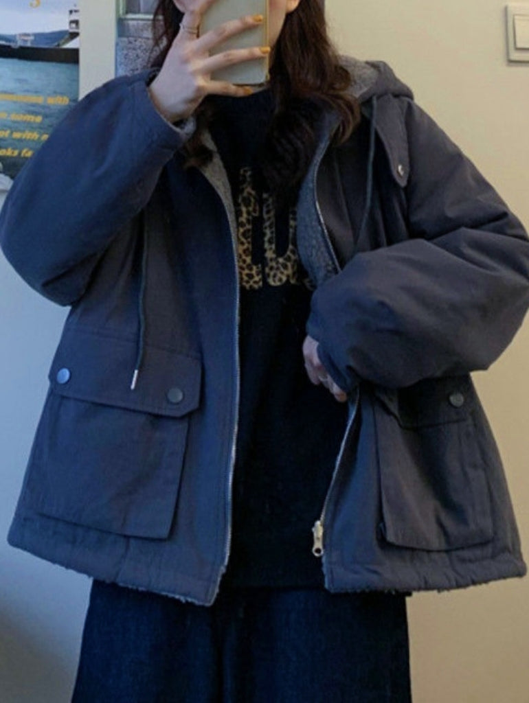 Parka Reversible con Capucha Integrada para Mujer | Ideal para Temporada Fría