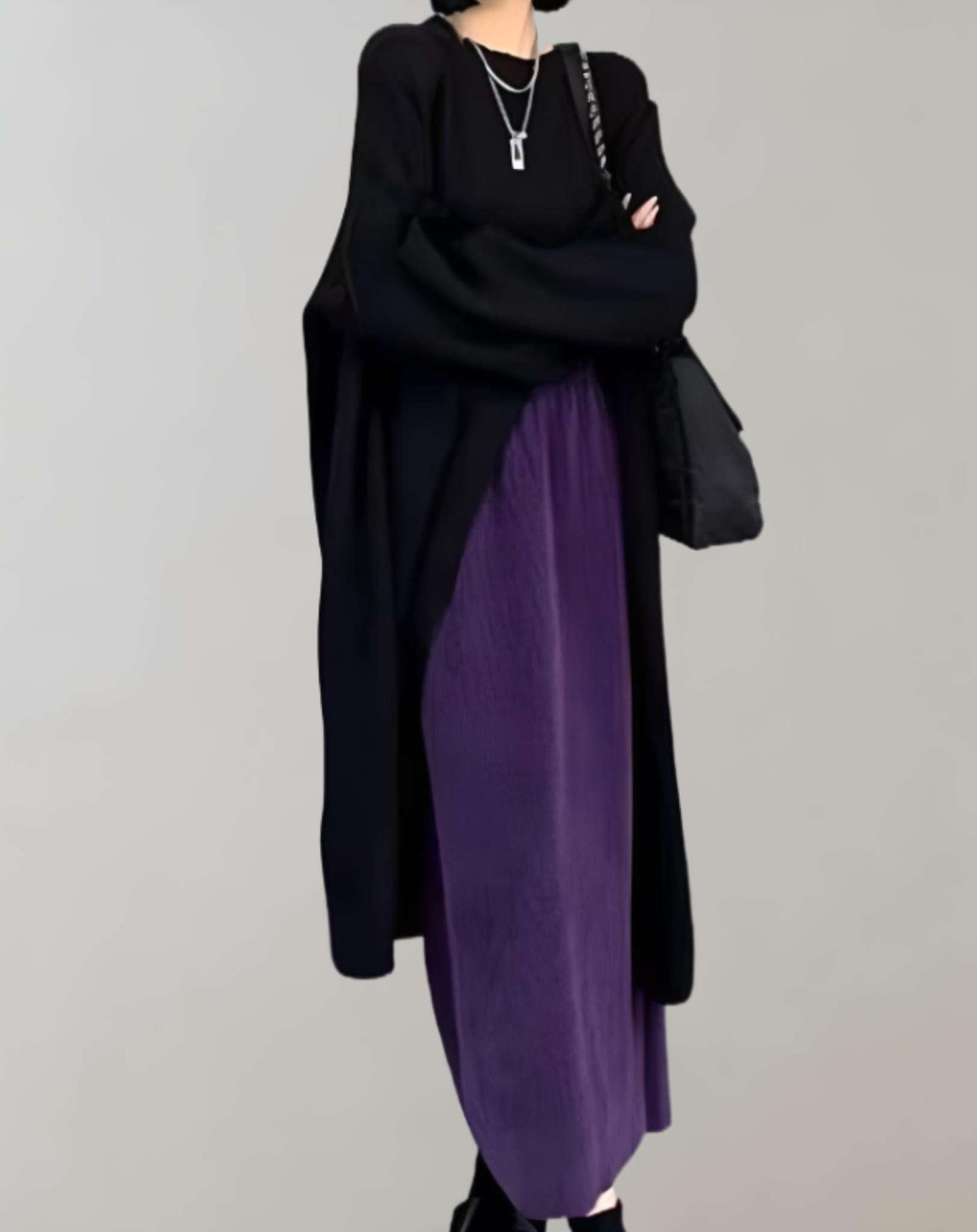 Jersey Largo De Corte Amplio Con Abertura Para Mujer | Ideal Para Uso Diario