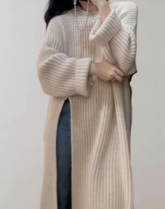 Jersey Largo Oversize Con Abertura Lateral Para Mujer | Ideal Para Uso Diario