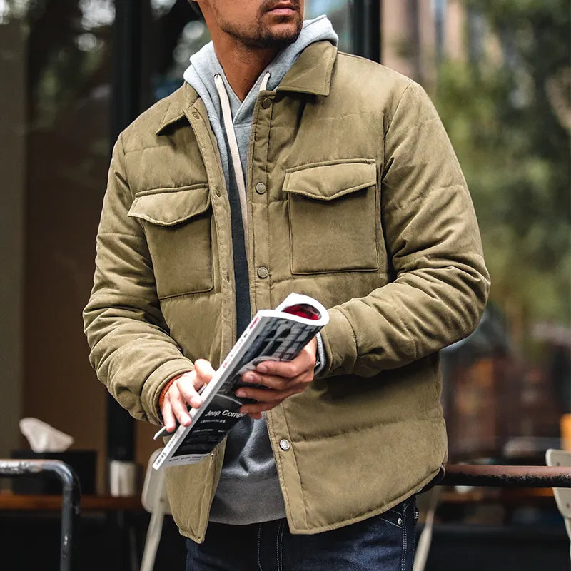 Chaqueta Con Cremallera Frontal Y Bolsillos Funcionales Para Hombres | Ideal Para Actividades Exteriores