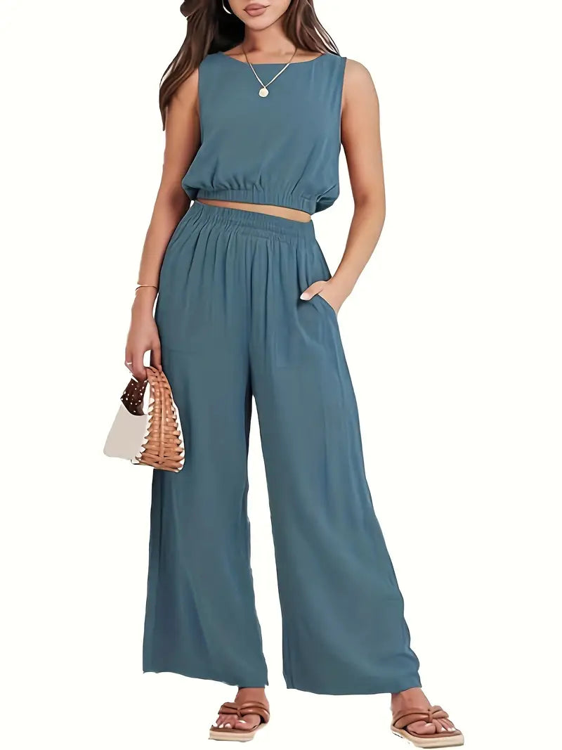 Conjunto De Dos Piezas Para Mujer | Ideal Para Uso Diario Y Entornos Informales