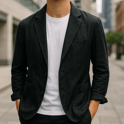 Blazer Ajustado Para Hombre Con Silueta Recta | Ideal Para Uso Profesional Y Diario