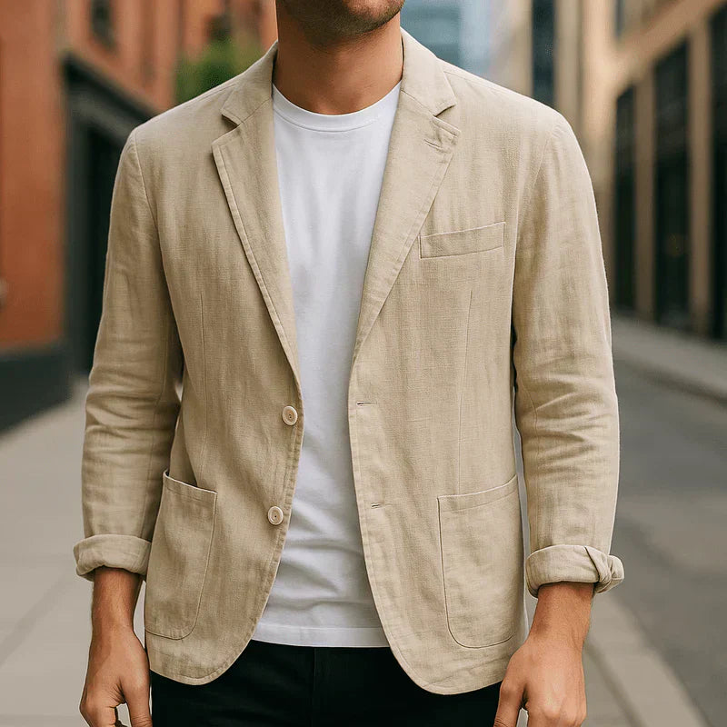 Blazer Ajustado Para Hombre Con Silueta Recta | Ideal Para Uso Profesional Y Diario