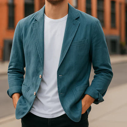 Blazer Ajustado Para Hombre Con Silueta Recta | Ideal Para Uso Profesional Y Diario