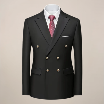 Traje Dos Piezas Para Hombre Con Chaqueta De Doble Botonadura Y Pantalón | Ideal Para Eventos Formales