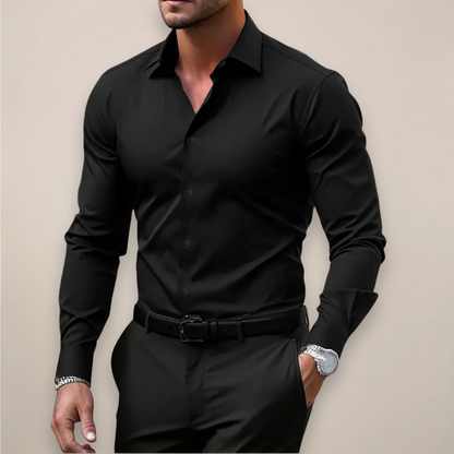 Camisa Slim Fit con Cuello Clásico para Hombre | Ideal para Primavera y Otoño