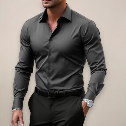 Camisa Slim Fit con Cuello Clásico para Hombre | Ideal para Primavera y Otoño