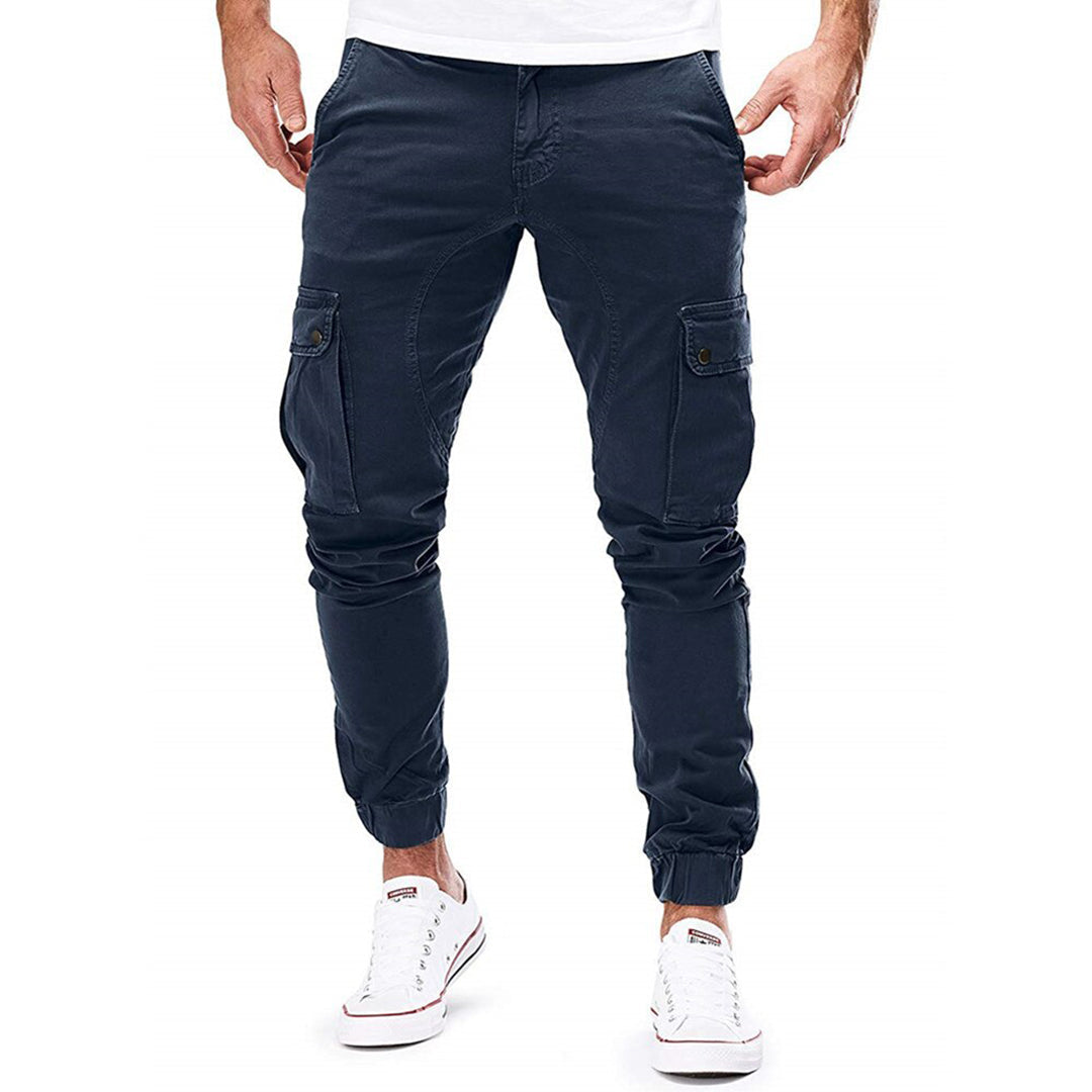 Pantalón Cargo De Corte Amplio Con Bolsillos Múltiples Para Hombre | Ideal Para Uso Diario Y Actividades Exteriores