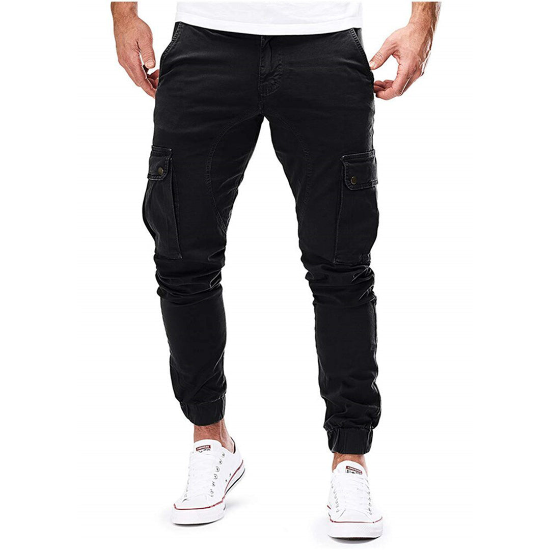 Pantalón Cargo De Corte Amplio Con Bolsillos Múltiples Para Hombre | Ideal Para Uso Diario Y Actividades Exteriores