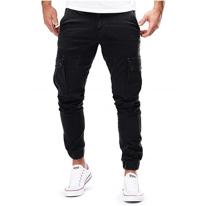 Pantalón Cargo De Corte Amplio Con Bolsillos Múltiples Para Hombre | Ideal Para Uso Diario Y Actividades Exteriores