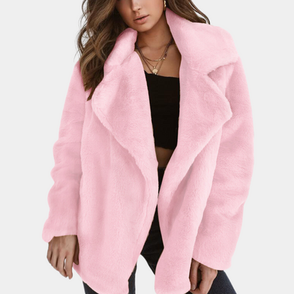 Abrigo Oversize con Cuello Abierto para Mujer | Ideal para Uso Diario en Exterior