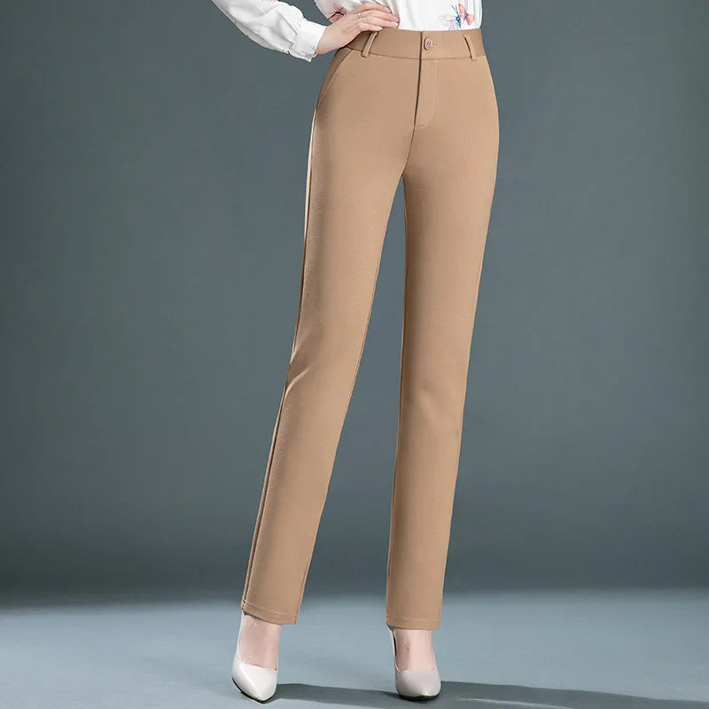 Pantalón De Corte Recto Para Mujer | Ideal Para Uso Profesional