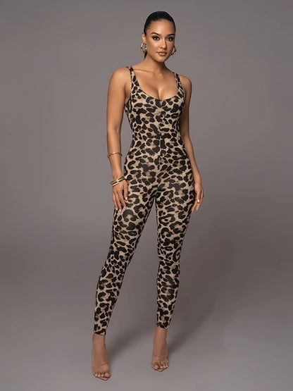 Mono Ajustado Con Estampado Animal Para Mujer | Ideal Para Salidas Y Eventos