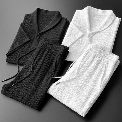 Conjunto De Dos Piezas Para Hombre Con Polo De Manga Corta Y Pantalón | Ideal Para Uso Diario