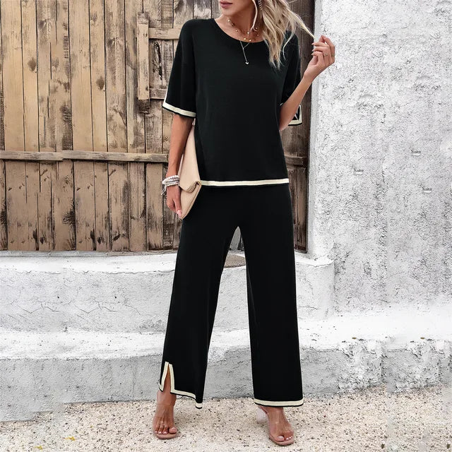 Conjunto de Dos Piezas con Corte Regular para Mujer | Ideal para Uso Diario