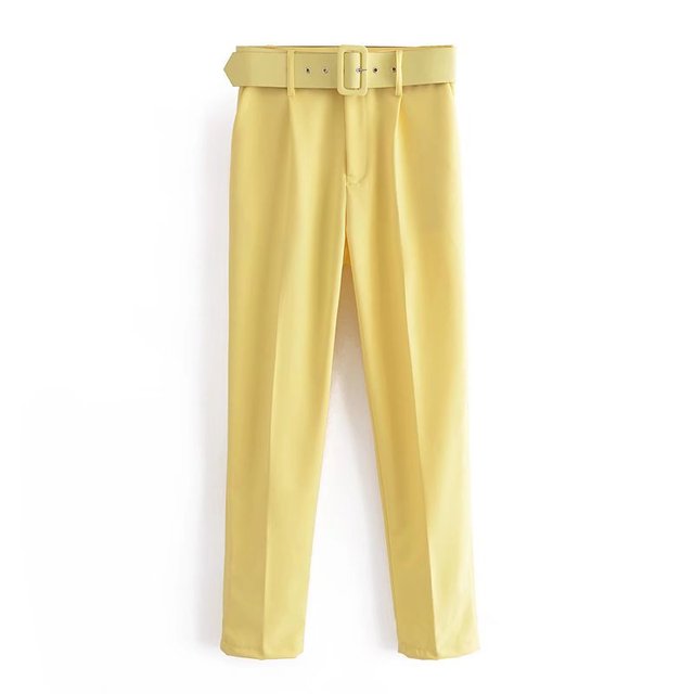 Pantalón de Talle Alto con Cinturón Ajustable y Bolsillos Funcionales para Mujer | Ideal para Uso Diario o Salidas Informales