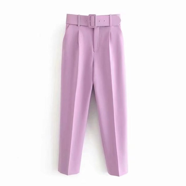 Pantalón de Talle Alto con Cinturón Ajustable y Bolsillos Funcionales para Mujer | Ideal para Uso Diario o Salidas Informales