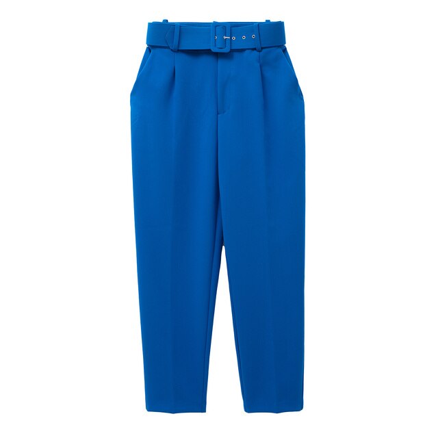 Pantalón de Talle Alto con Cinturón Ajustable y Bolsillos Funcionales para Mujer | Ideal para Uso Diario o Salidas Informales