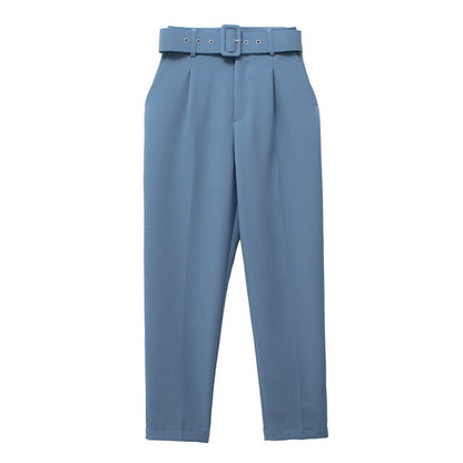 Pantalón de Talle Alto con Cinturón Ajustable y Bolsillos Funcionales para Mujer | Ideal para Uso Diario o Salidas Informales