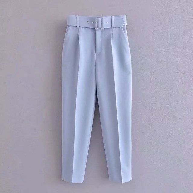 Pantalón de Talle Alto con Cinturón Ajustable y Bolsillos Funcionales para Mujer | Ideal para Uso Diario o Salidas Informales