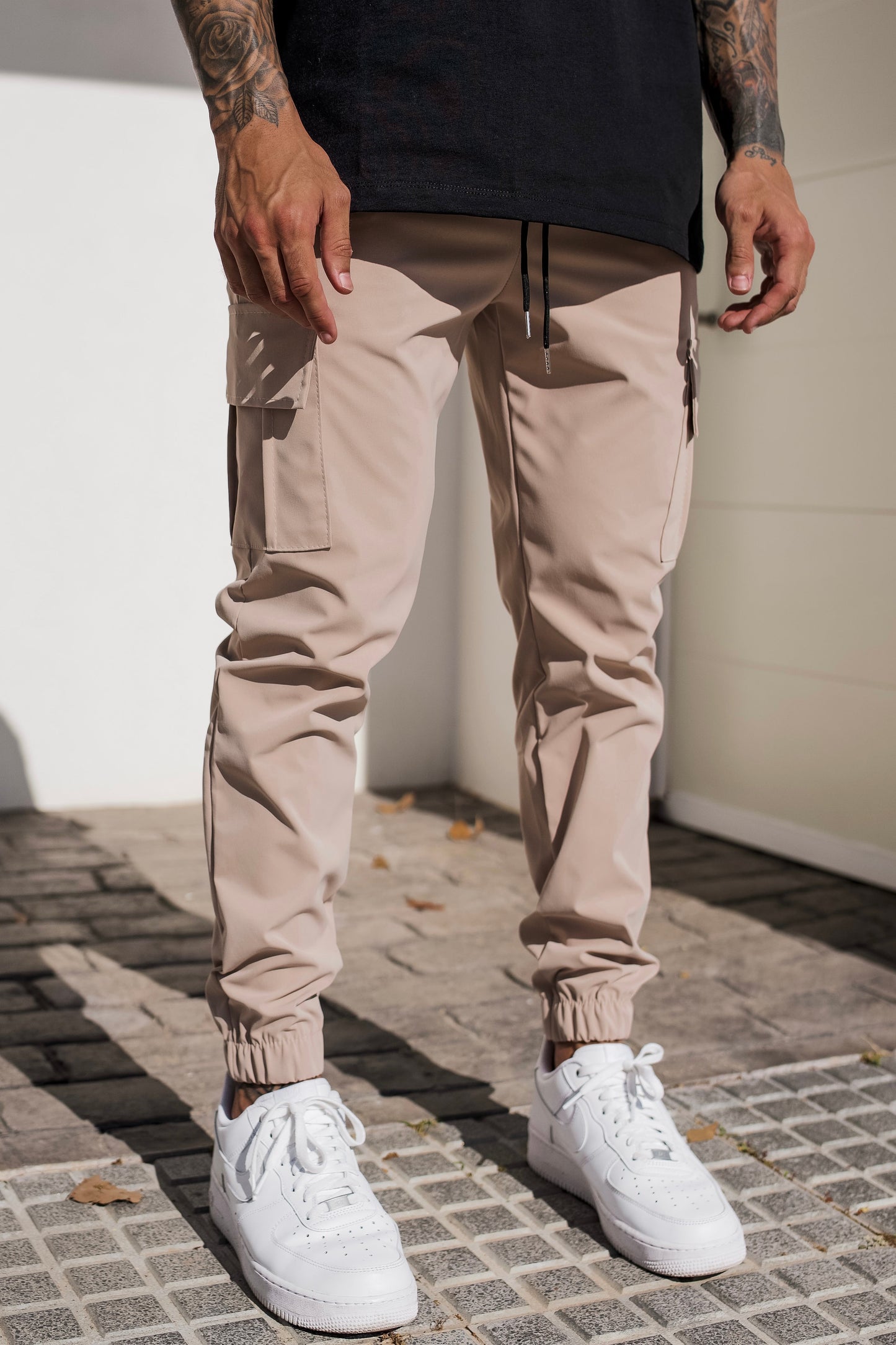Pantalones Cargo Para Hombre Con Cintura Ajustable Y Corte Recto | Ideal Para Uso Diario