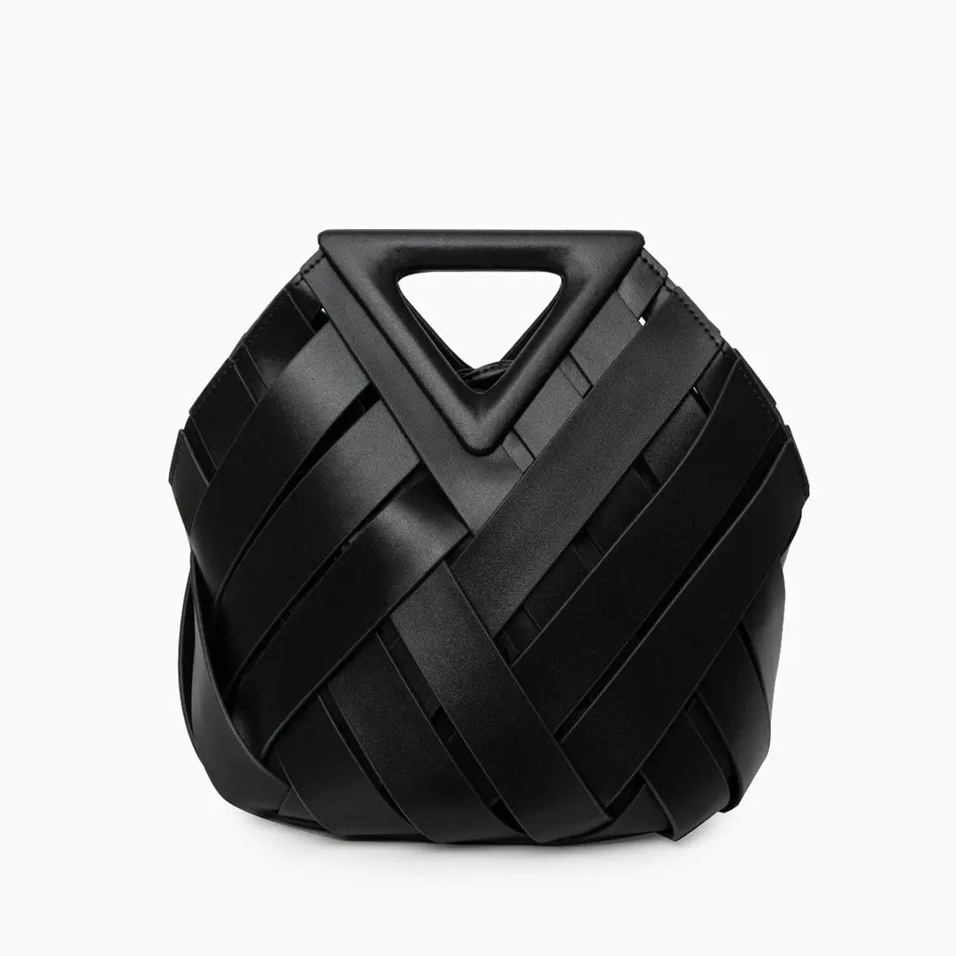 Bolso De Mano Con Estructura Tressada Y Asa Rígida Para Uso Diario | Ideal Para Salidas