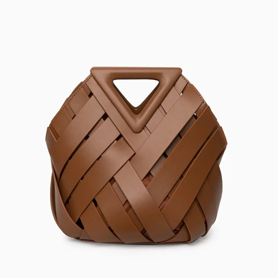 Bolso De Mano Con Estructura Tressada Y Asa Rígida Para Uso Diario | Ideal Para Salidas