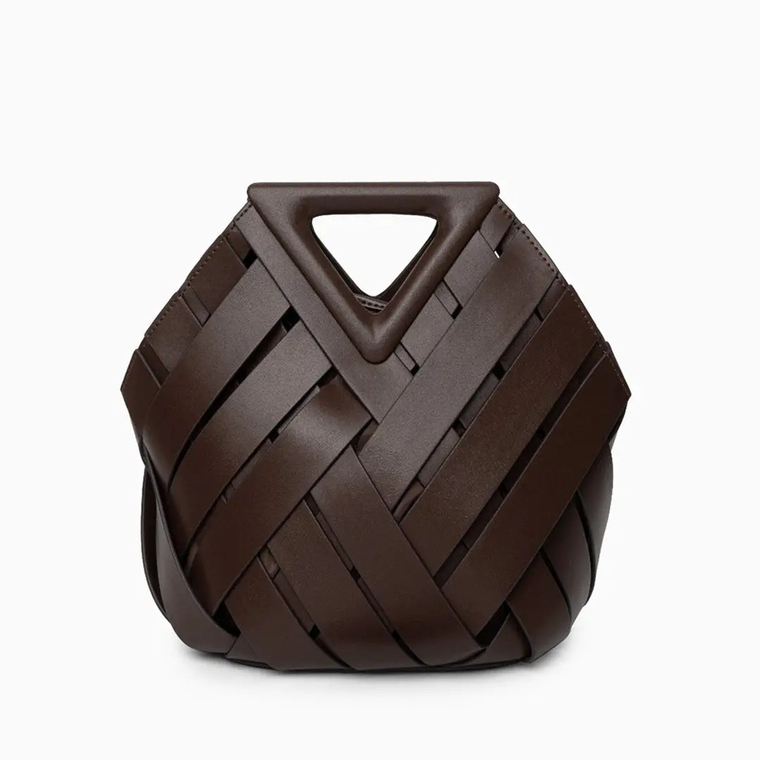 Bolso De Mano Con Estructura Tressada Y Asa Rígida Para Uso Diario | Ideal Para Salidas