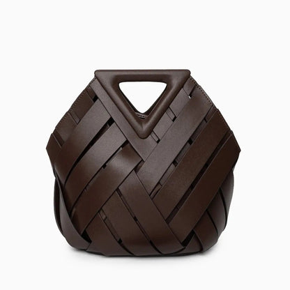 Bolso De Mano Con Estructura Tressada Y Asa Rígida Para Uso Diario | Ideal Para Salidas