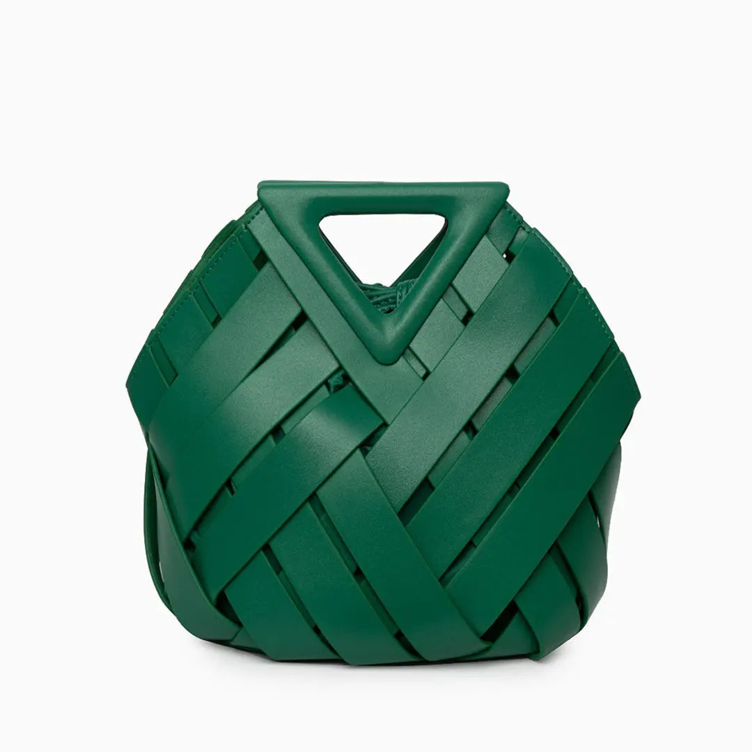 Bolso De Mano Con Estructura Tressada Y Asa Rígida Para Uso Diario | Ideal Para Salidas