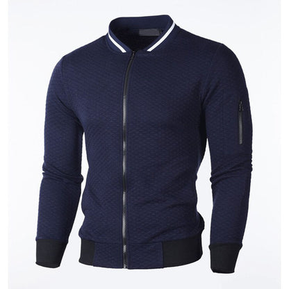 Chaqueta Acolchada Slim Fit Con Cremallera Frontal Para Hombre | Ideal Para Entretiempo Y Uso Diario