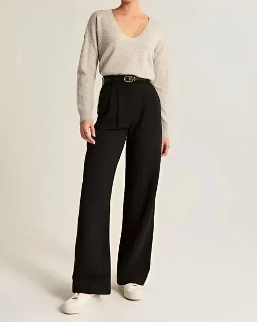 Pantalón Chino Con Corte Acampanado Para Mujer | Ideal Para Uso Diario O Profesional