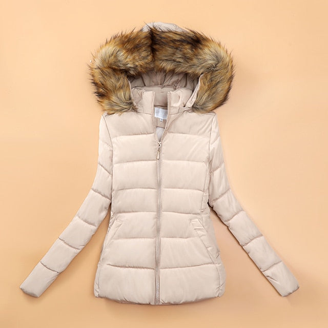 Chaqueta Acolchada con Capucha para Mujer | Ideal para La Temporada Fría