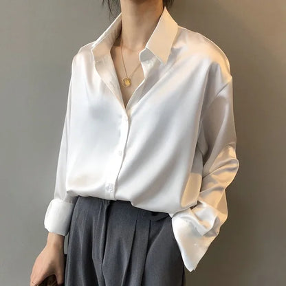 Blusa De Mujer Con Manga Larga Y Cierre De Botones | Ideal Para Oficina Y Uso Diario
