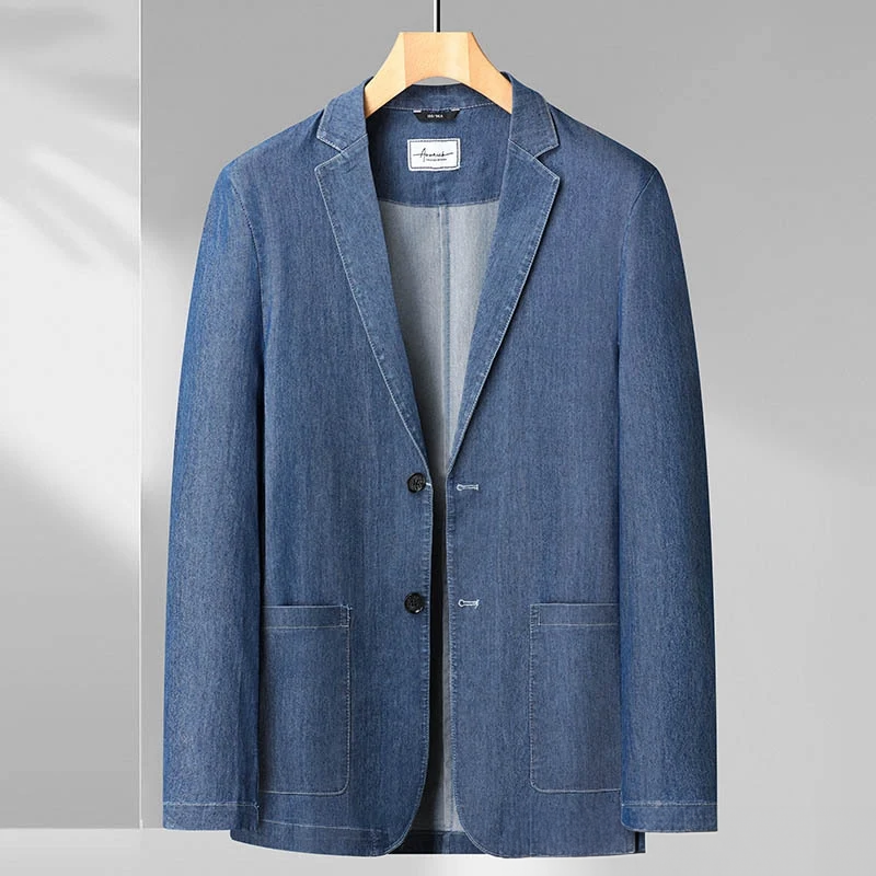 Blazer Para Hombre Con Corte Diario Y Estilo Inspirado En Jeans | Ideal Para Contextos Informales