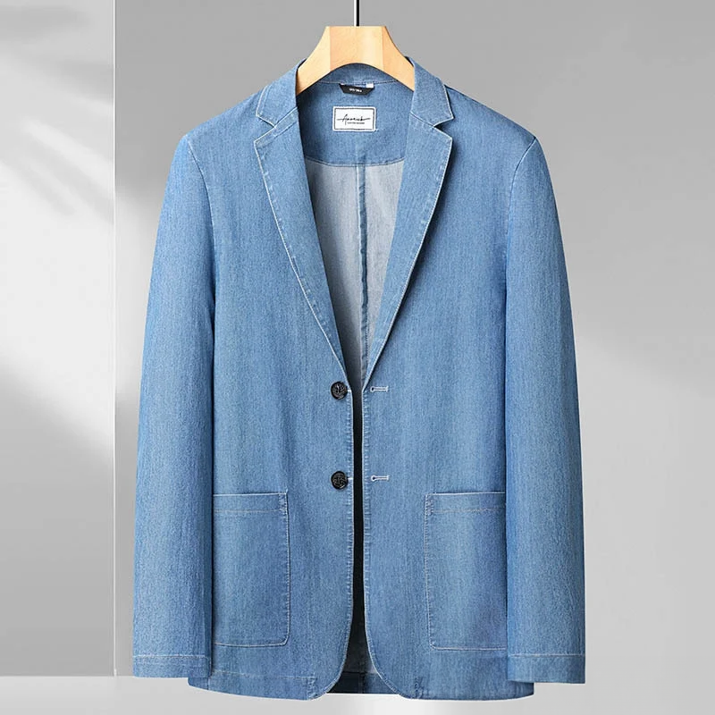 Blazer Para Hombre Con Corte Diario Y Estilo Inspirado En Jeans | Ideal Para Contextos Informales