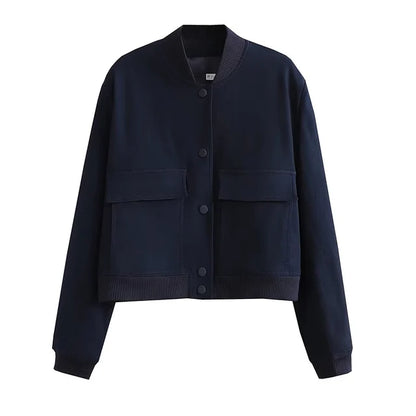 Chaqueta Bomber Corta Con Acabados Ajustados Para Mujer | Ideal Para Entretiempo Y Uso Diario