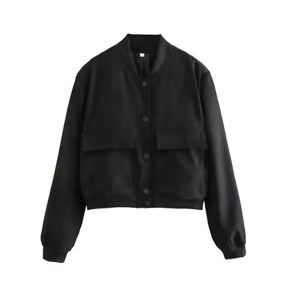 Chaqueta Bomber Corta Con Acabados Ajustados Para Mujer | Ideal Para Entretiempo Y Uso Diario