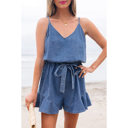 Mono Con Cuello En V Y Tirantes Finos Para Mujer | Ideal Para Uso Diario Y Ocio