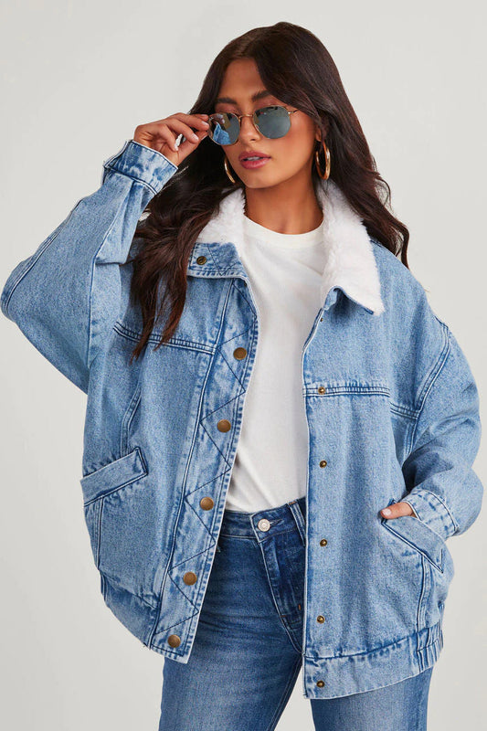 Chaqueta Oversize con Botones Frontales para Mujer | Ideal para Primavera, Otoño y Uso Diario