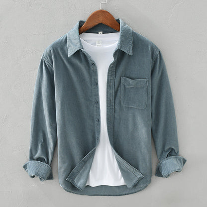 Camisa Con Cierre Abotonado Y Col Clásico Para Hombre | Ideal Para Uso Diario