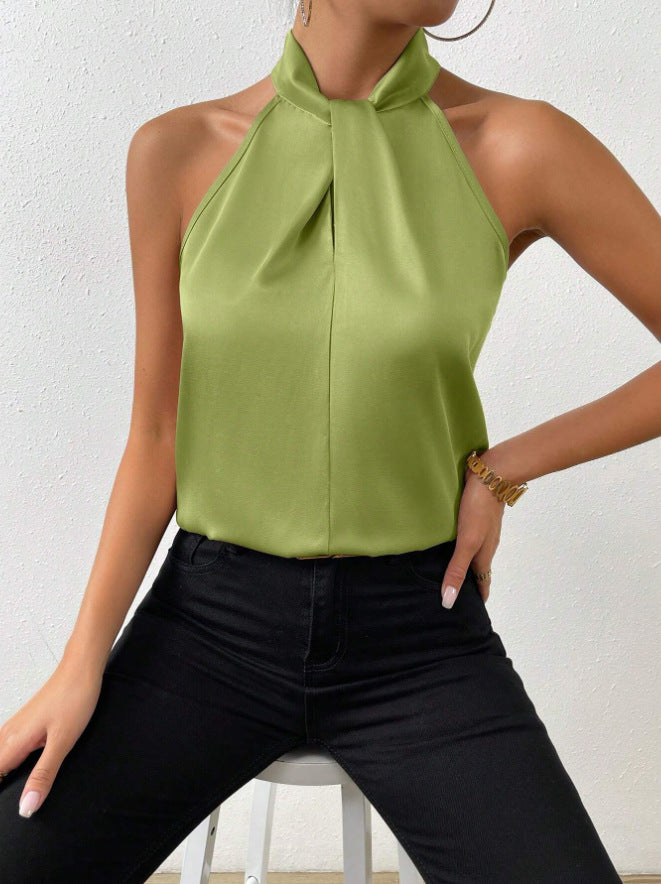 Blusa Con Cuello Anudado Para Mujer | Ideal Para Uso Diario Y Eventos