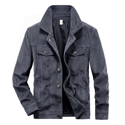 Chaqueta De Corte Amplio Con Bolsillos Integrados Para Hombre | Ideal Para Uso Diario Y Entretiempo