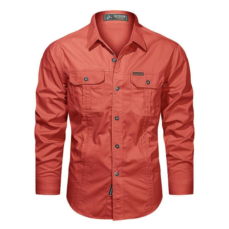 Camisa de Hombre con Bolsillos Funcionales para Uso Diario | Ideal para Ocio y Desplazamientos