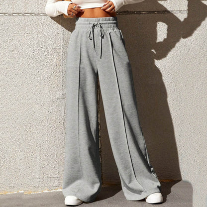 Pantalón de Corte Amplio con Cintura Elástica para Mujer | Ideal para Uso Diario y Actividades Informales