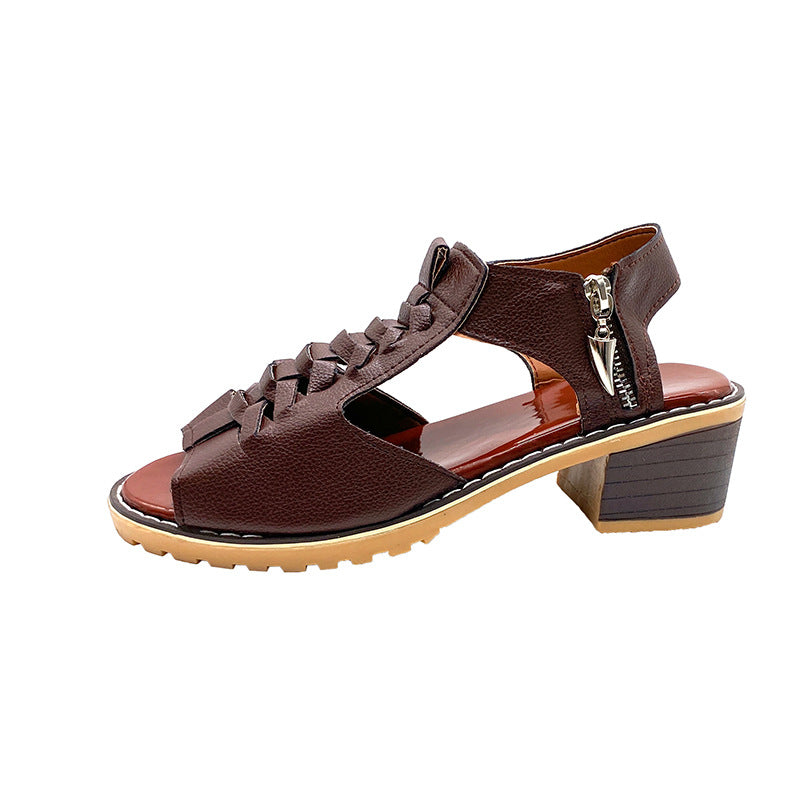 Sandalias de Tacón con Diseño Abierto para Mujer | Ideales para Uso Diario en Temporadas Cálidas