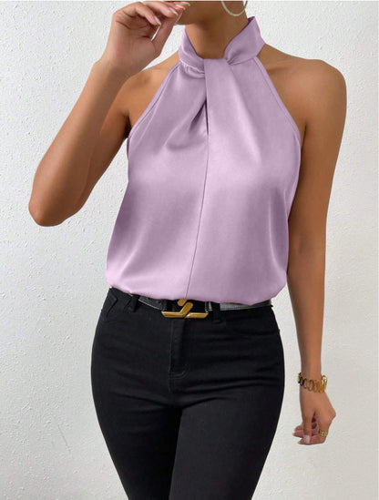 Blusa Con Cuello Anudado Para Mujer | Ideal Para Uso Diario Y Eventos