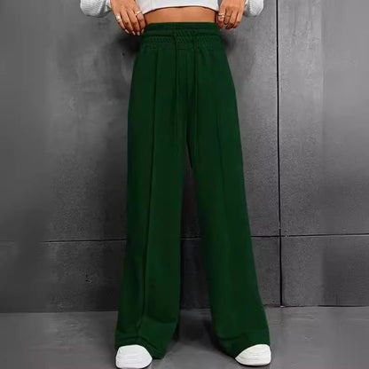Pantalón de Corte Amplio con Cintura Elástica para Mujer | Ideal para Uso Diario y Actividades Informales