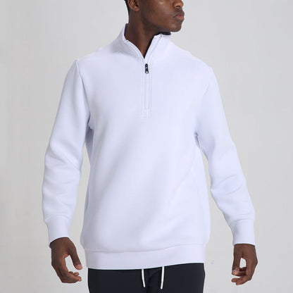 Sudadera Con Medio Cierre Y Cuello Alto Para Hombre | Ideal Para Actividades Deportivas Y Uso Diario